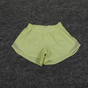 Lululemon‎ Hotty Hot Shorts Women's Size 4 Tall Yellow Running Athletic